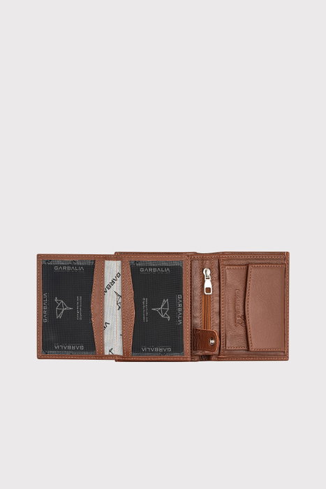 Zoozie Bags Dortmund - Tan v2 Cartera Hombre Piel Auténtica Bloqueo RFID Tostado
